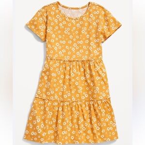 Old Navy Tiered Printed Short-Sleeve Swing Dress